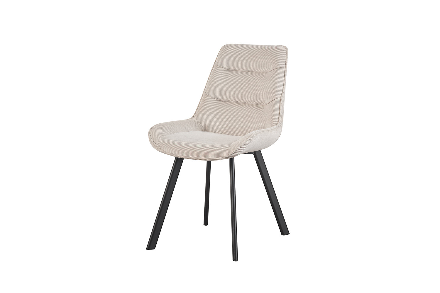 Amelie stoel – ribfluweel zand - Image 5