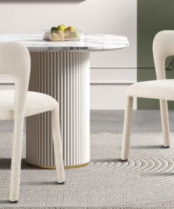 Elvas stoel stapelbaar – stof Sahara beige