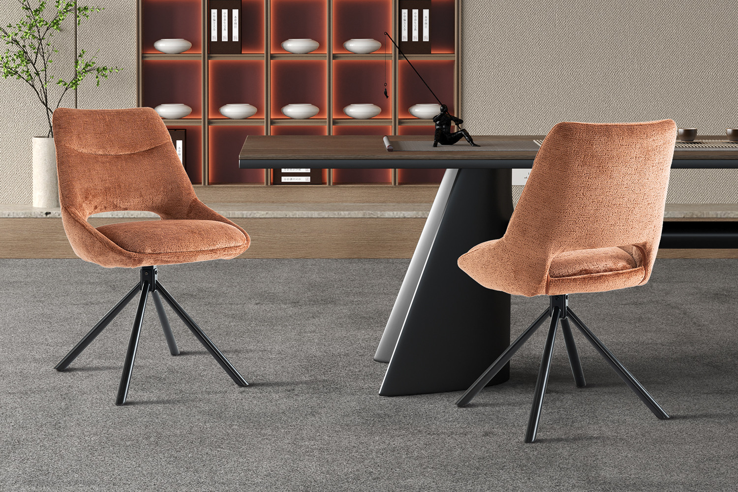 Dante stoel – stof roest