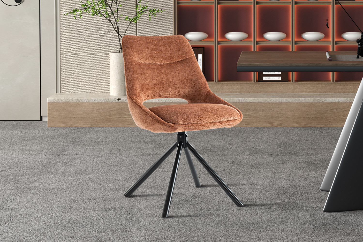 Dante stoel – stof roest - Image 2