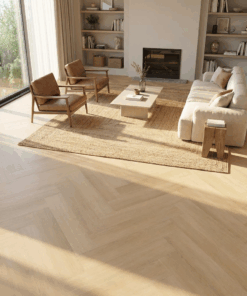 OnlineWonen Lumina Visgraat Plak PVC Lichtbruin