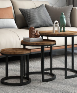 Bijzettafel Plano – 3-delig Mangohout