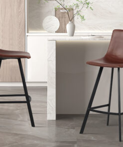 Counterstoel Ozan – PU Bruin