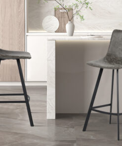 Counterstoel Ozan – PU Grijs