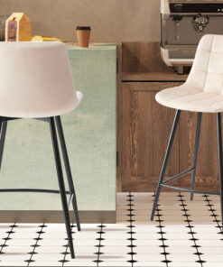 Counterstoel Juta Fluweel Beige