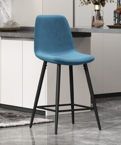 Counterstoel Boy – Fluweel Lichtblauw