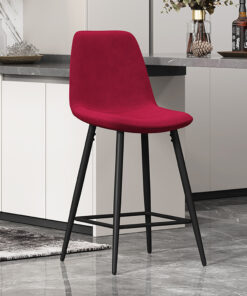 Barstoel Boy – Fluweel Bordeaux