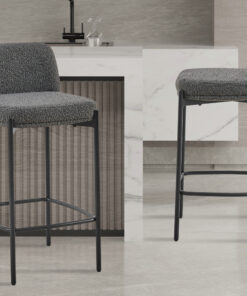 Barkruk Ella – Grijze Stof