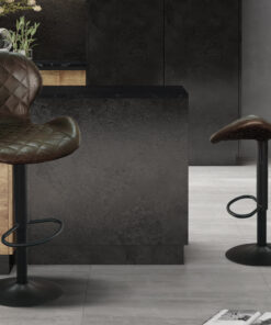 Barstoel Malaga – PU Donkerbruin