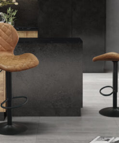 Barstoel Malaga – PU Cognac