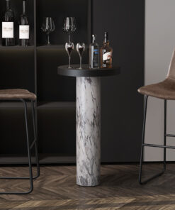 Counterstoel Mancia – PU Donkerbruin