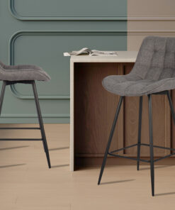 Barstoel Ariba – Stof Grijs