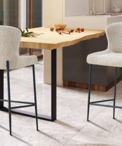 Counterstoel Lisa – Bouclé Beige