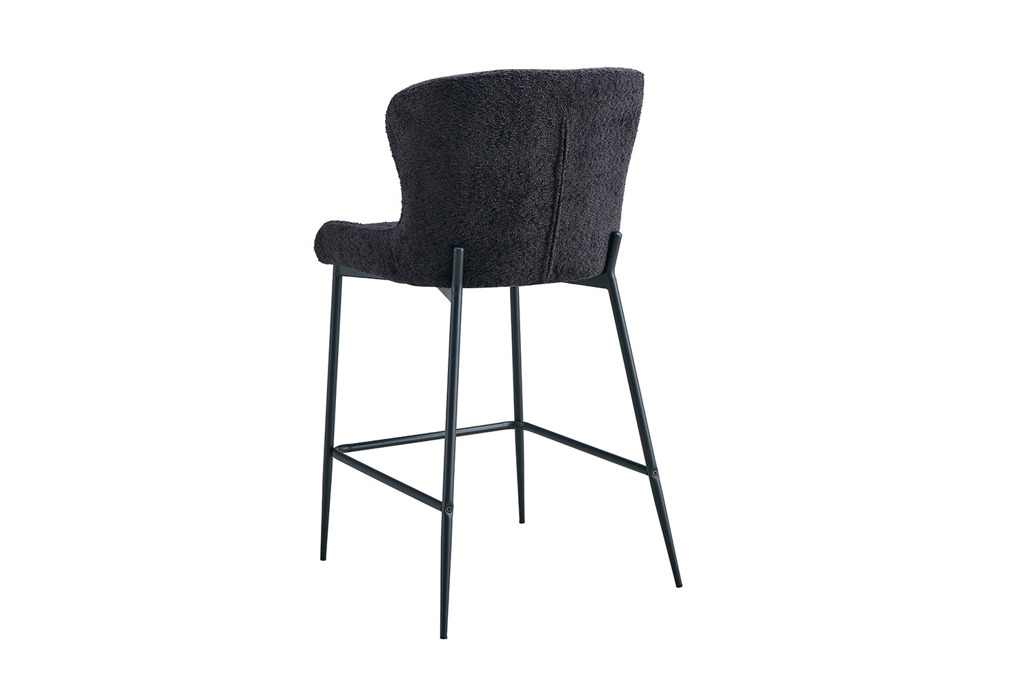 Barstoel Lisa – Bouclé Donkergrijs - Image 7