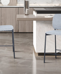 Counterstoel Sophia Lichtgrijs Stof