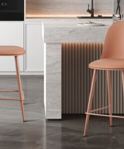 Counterstoel Jasmin Terracotta – PP Zitting & PU Kussen