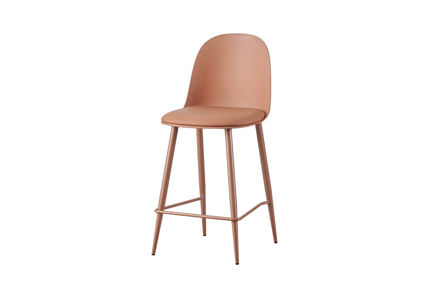 Counterstoel Jasmin Terracotta – PP Zitting & PU Kussen - Image 5