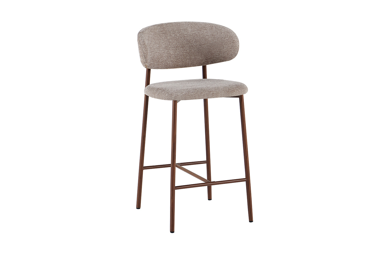 Counterstoel Coco Walnoot Zand – Stof Raven 30 - Image 5