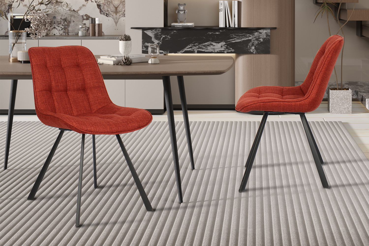 Stoel Ariba – Stof Ote Montego 253 Rood