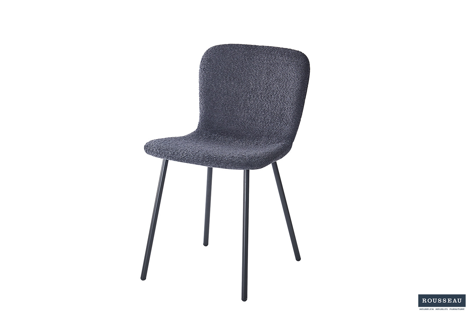 Stoel Susan – Bouclé Donkergrijs - Image 4