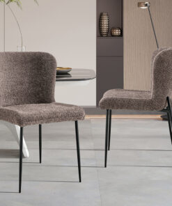 Stoel Lisa – Bouclé Zand