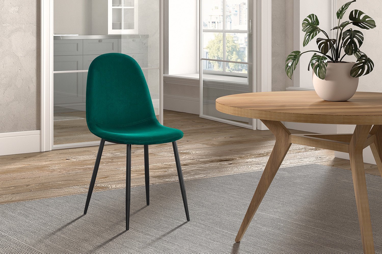 Stoel Boy – Fluweel Groen - Image 2