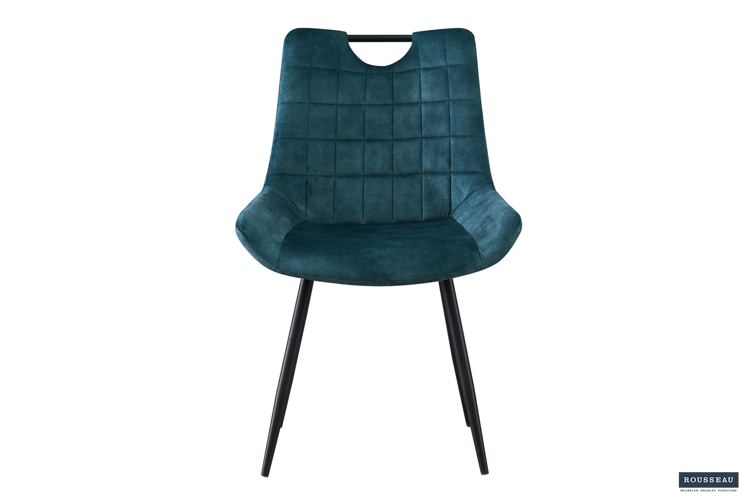 Stoel Nina – Fluweel Petrol - Image 3