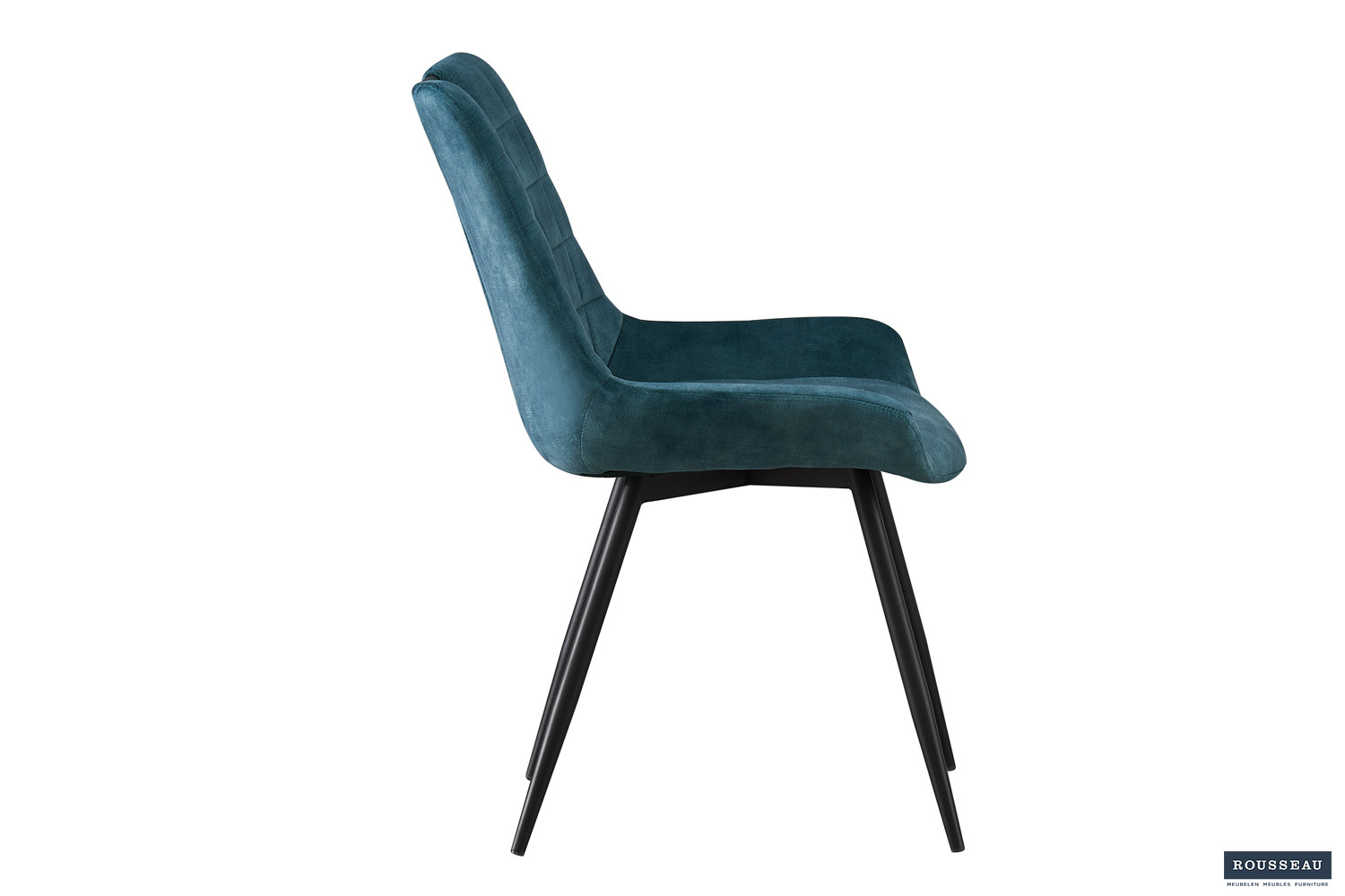 Stoel Nina – Fluweel Petrol - Image 5