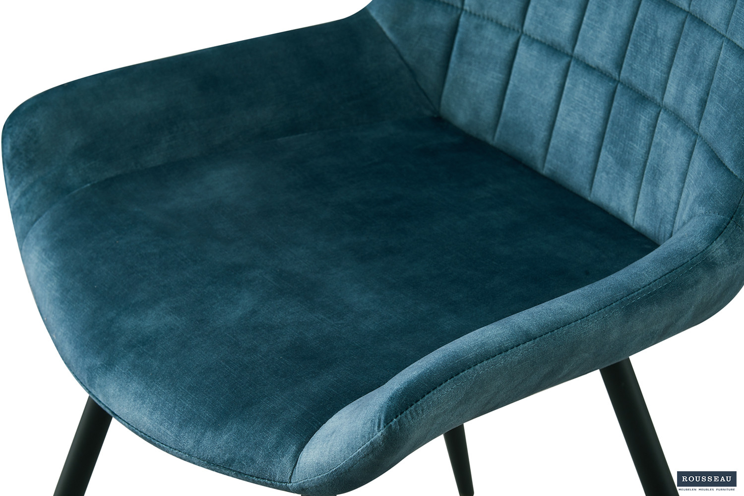 Stoel Nina – Fluweel Petrol - Image 7