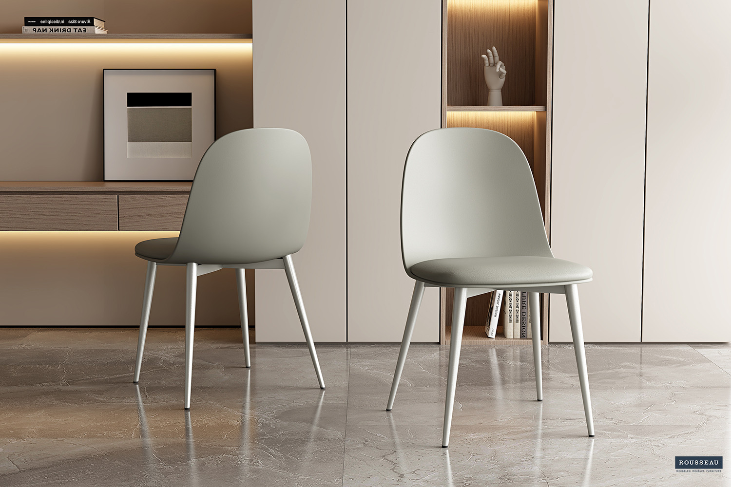 Stoel Jasmin – PP Grijsgroen