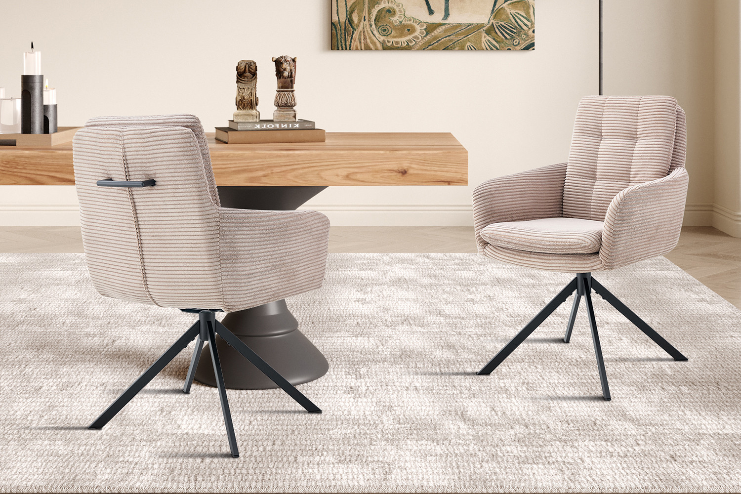 Stoel Luna Draaibaar Zand – Fabb Hyper