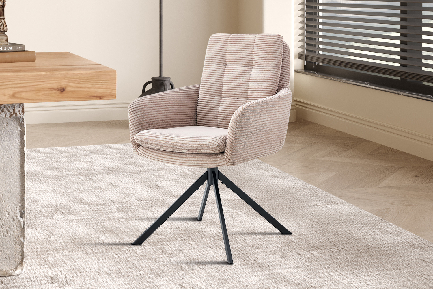 Stoel Luna Draaibaar Zand – Fabb Hyper - Image 2