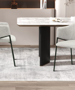 Stoel Hugo – Ribfluweel Lichtgrijs