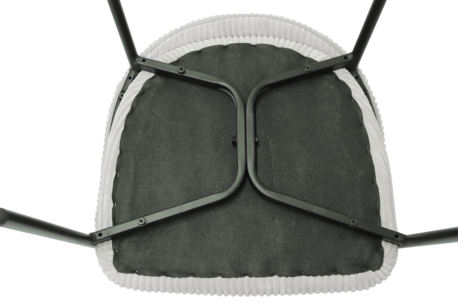 Stoel Hugo – Ribfluweel Lichtgrijs - Image 11