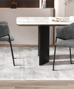 Stoel Hugo – Ribfluweel Donkergrijs