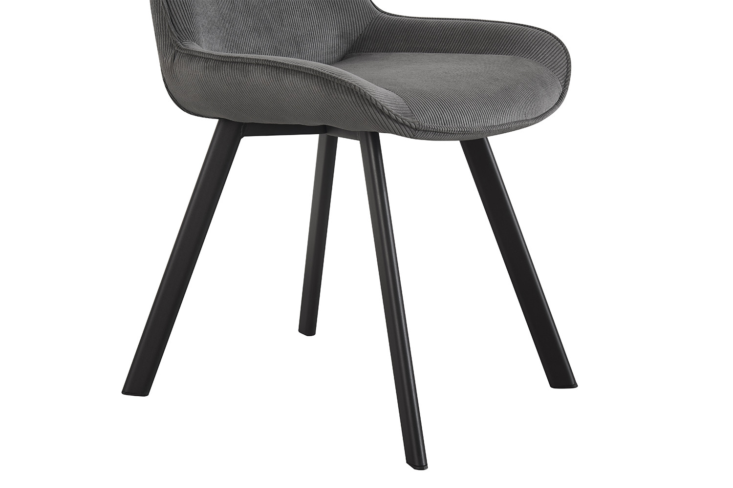 Stoel Amelie ribfluweel grijs - Image 9