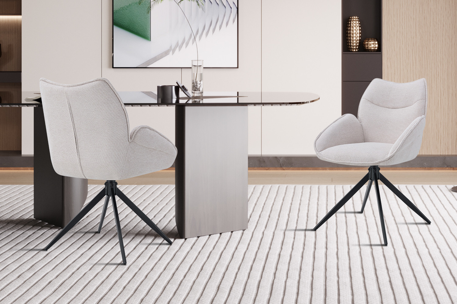 Stoel Mahi Draaibaar Beige – Ote Share