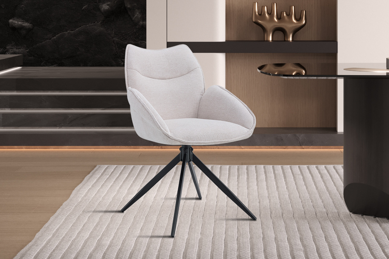 Stoel Mahi Draaibaar Beige – Ote Share - Image 2