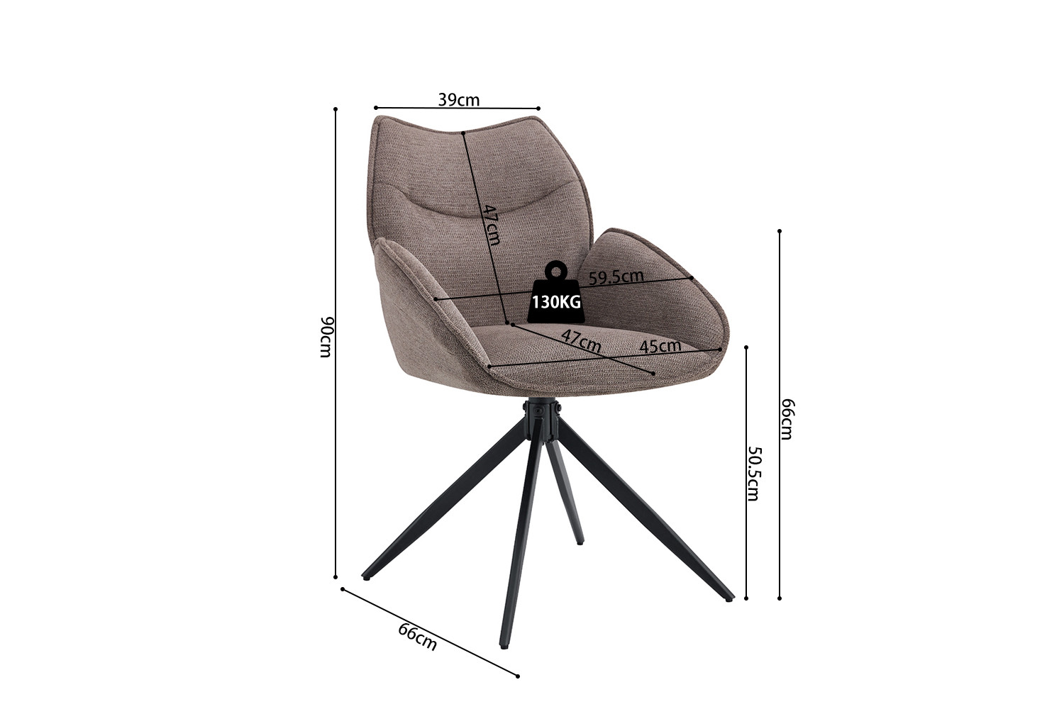 Stoel Mahi Draaibaar Peper – Ote Share - Image 11