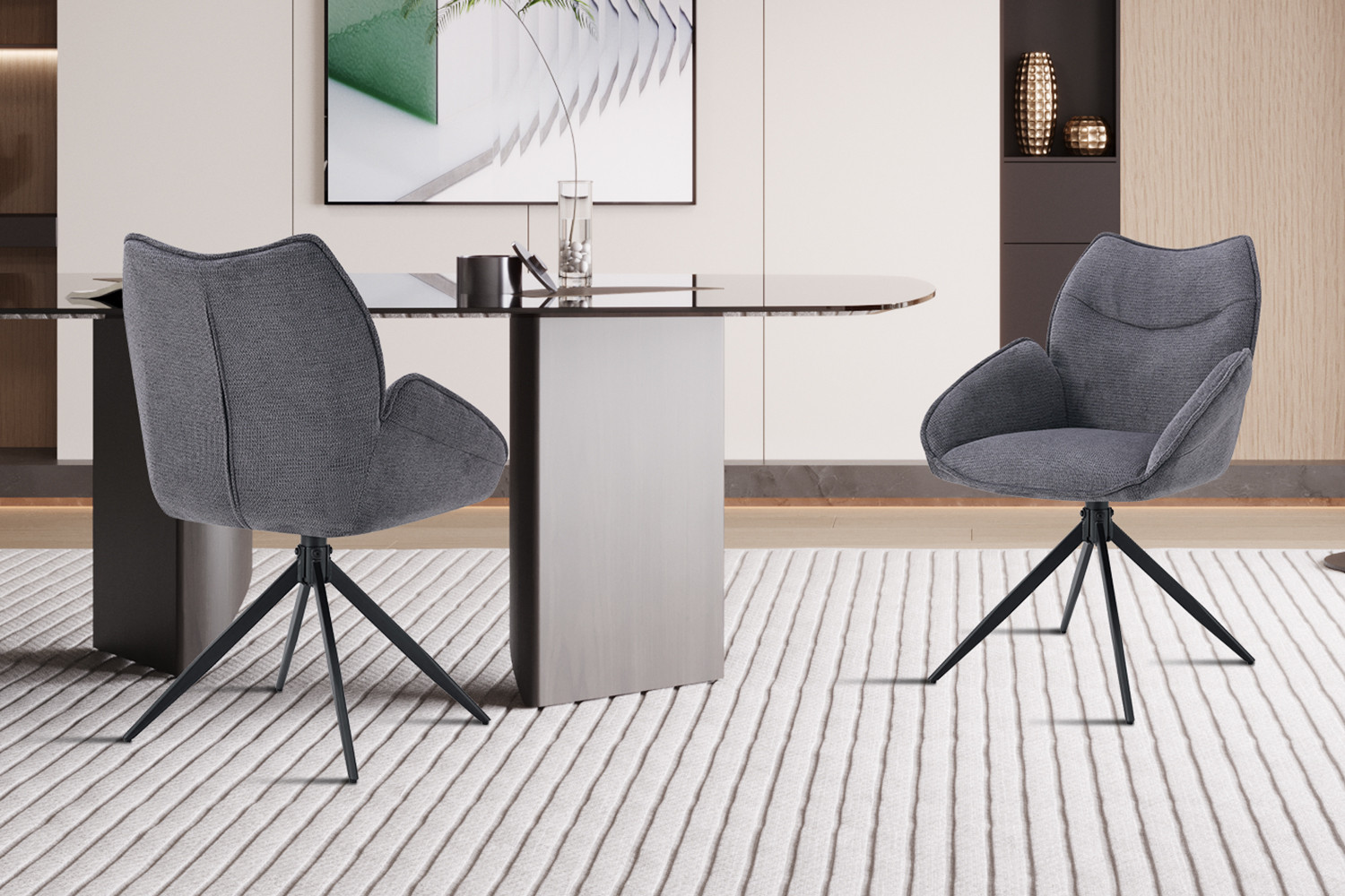 Stoel Mahi Draaibaar Donkergrijs – Ote Share