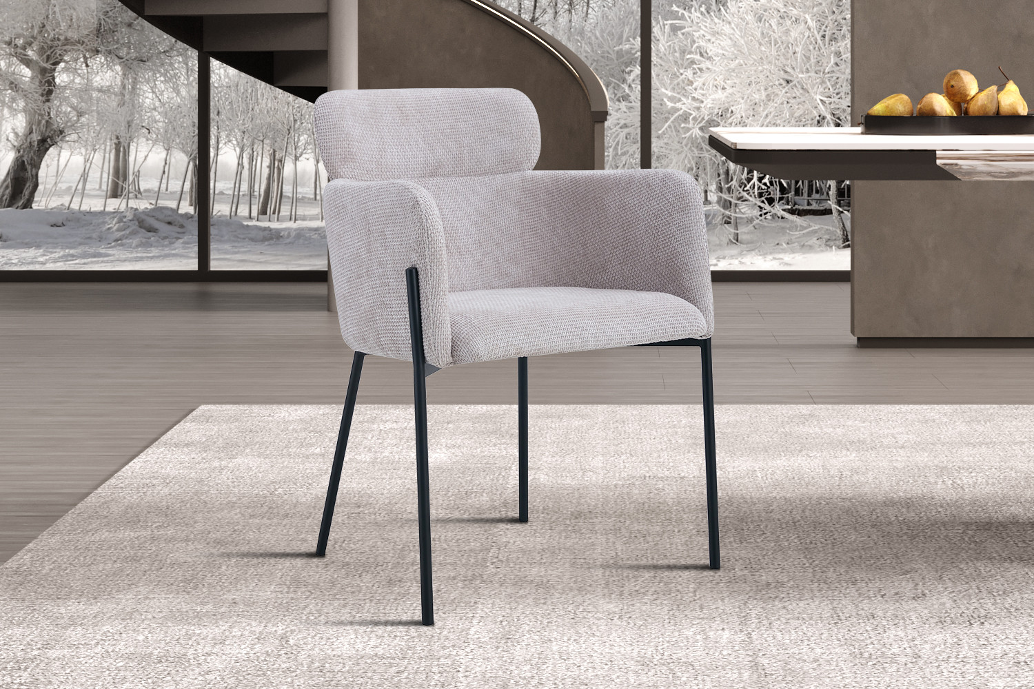 Stoel Naomi – Stof Beige - Image 2