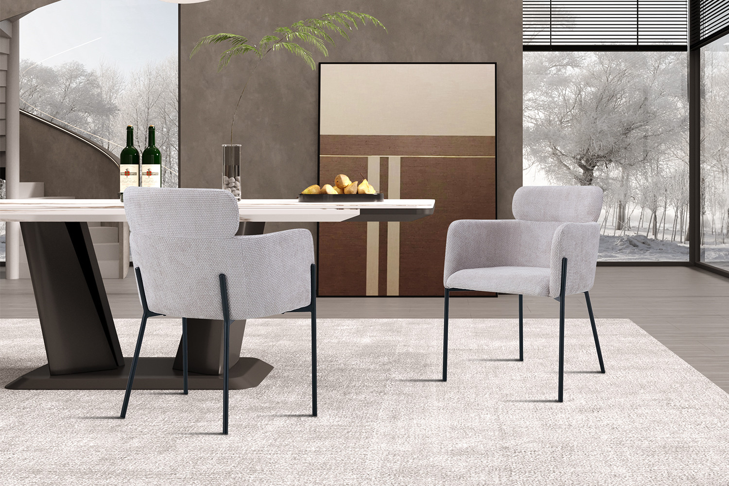 Stoel Naomi – Stof Beige - Image 3