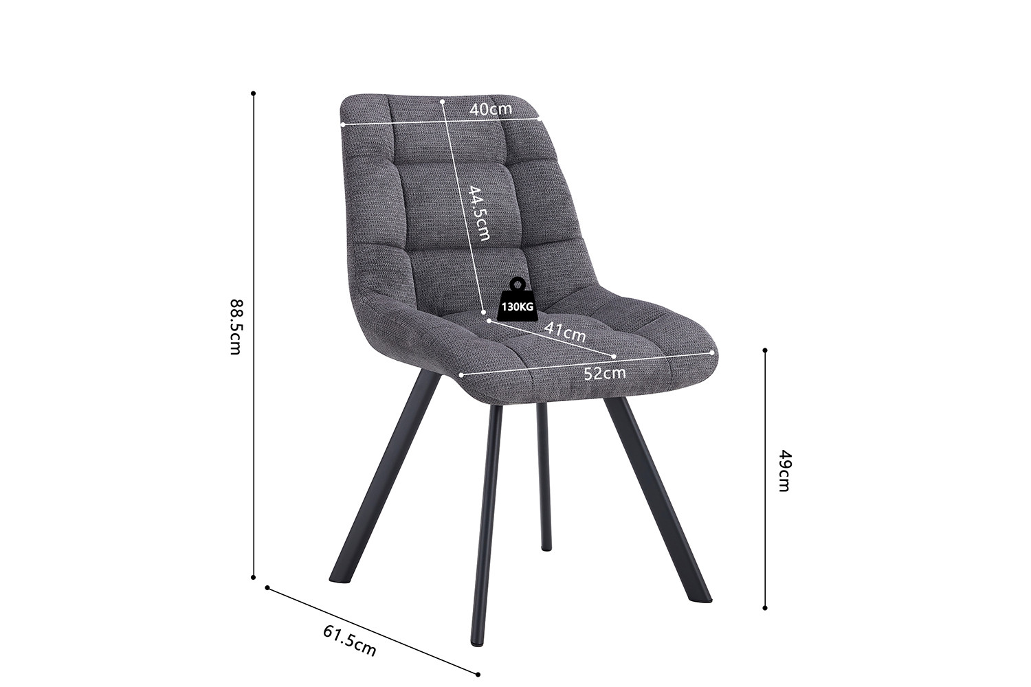 Stoel Lizzy – Ote Share 456 Donkergrijs - Image 11