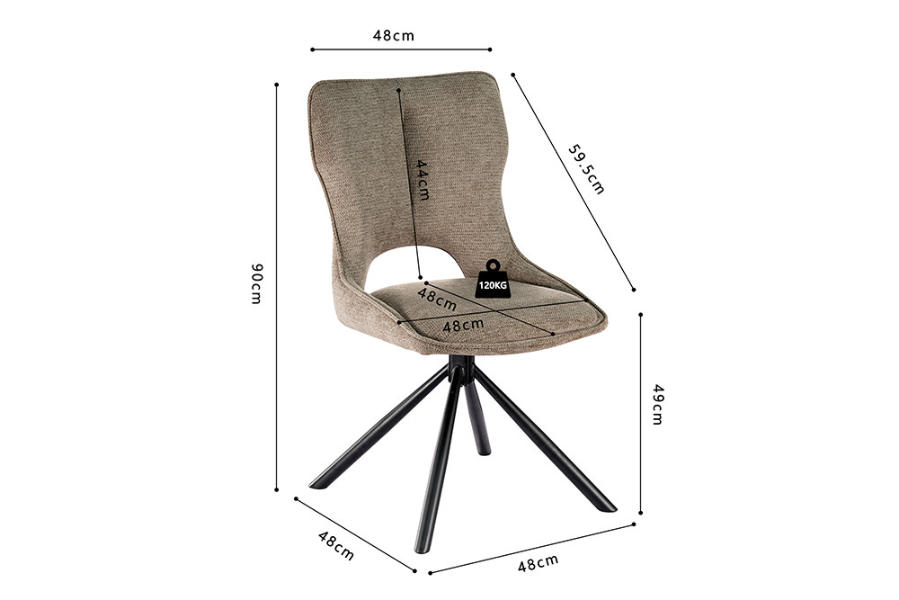 Stoel Mori Draaibaar Peper – Ote Share - Image 11