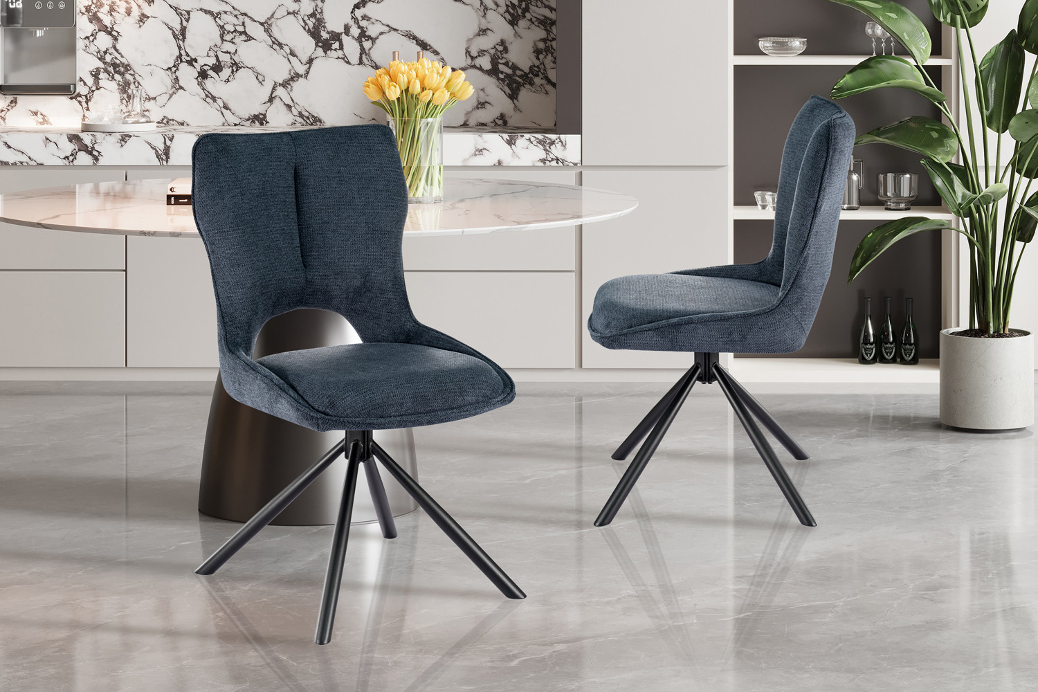 Stoel Mori Draaibaar Blauw – Ote Share