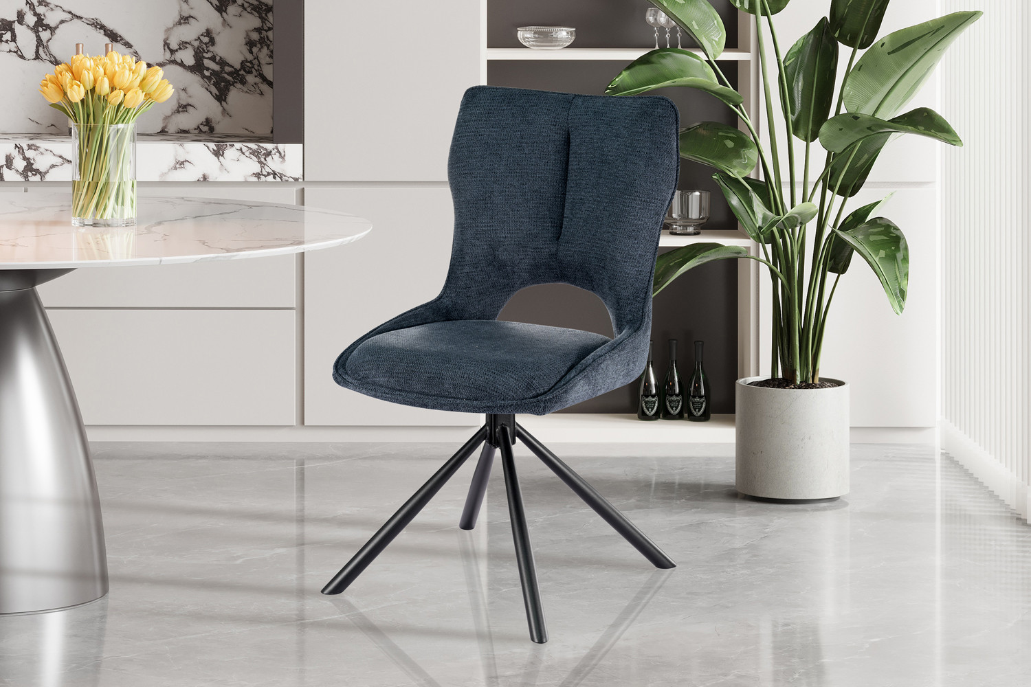 Stoel Mori Draaibaar Blauw – Ote Share - Image 2