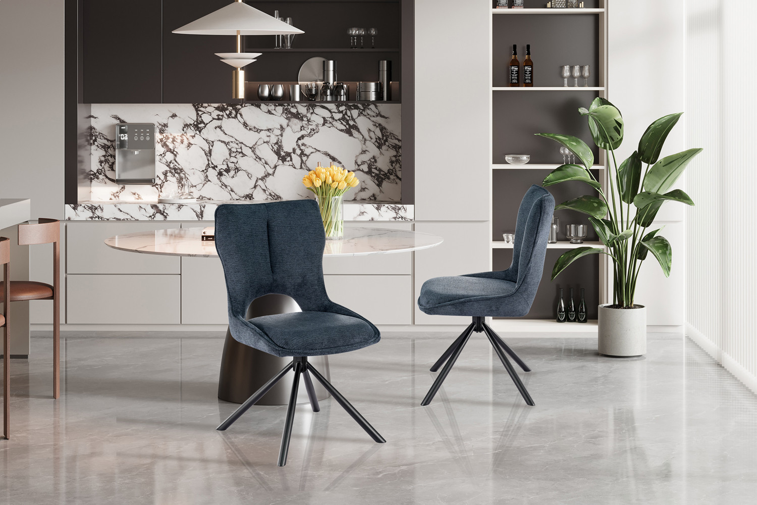 Stoel Mori Draaibaar Blauw – Ote Share - Image 3