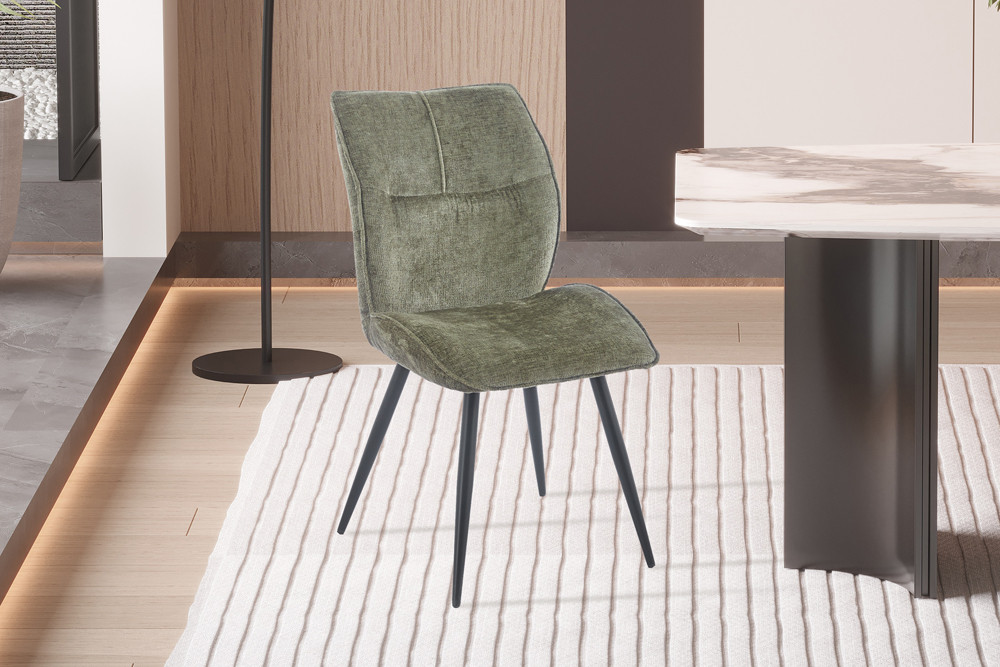 Stoel Faye stof groen - Image 2