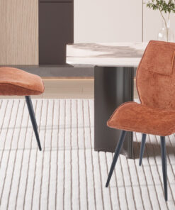 Stoel Faye stof roest