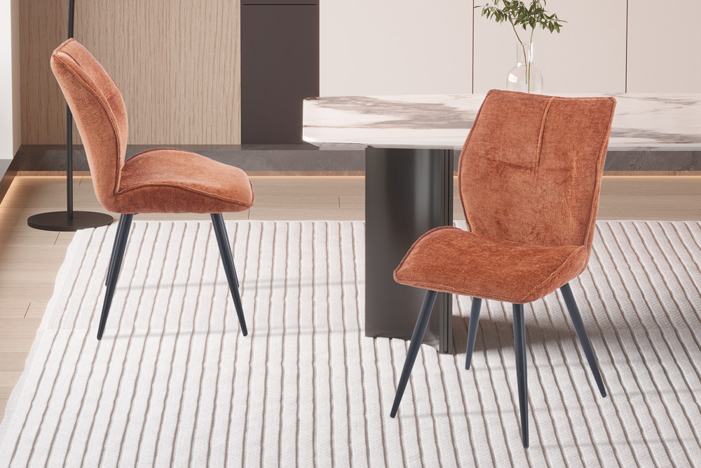 Stoel Faye stof roest
